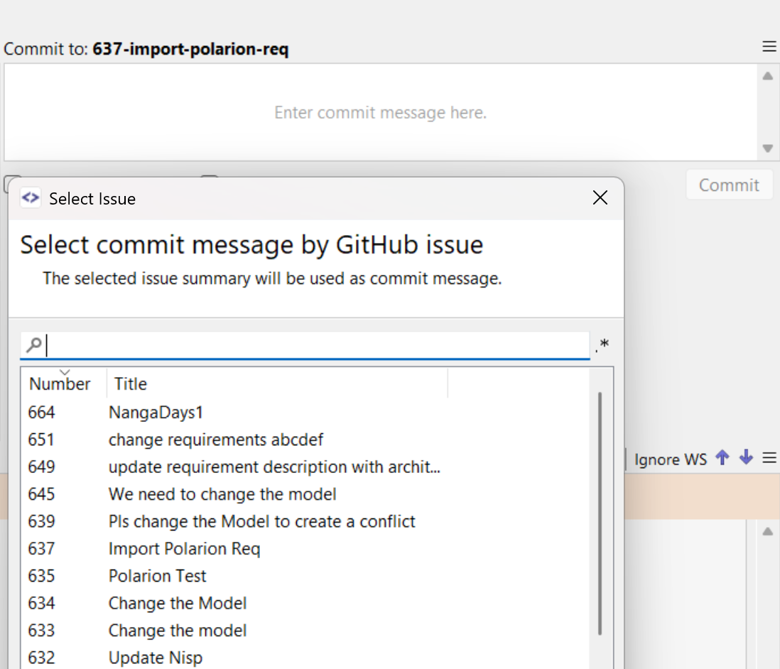 Direct lookup of GitHub and Jira Issues for Commit Messages